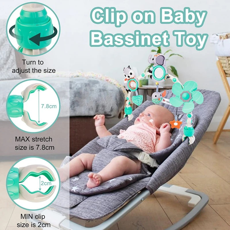 baby stroller arch toy Foldable Musical Animal Baby Stroller Arch and Crib Mobile – Baby Cot Mobile US