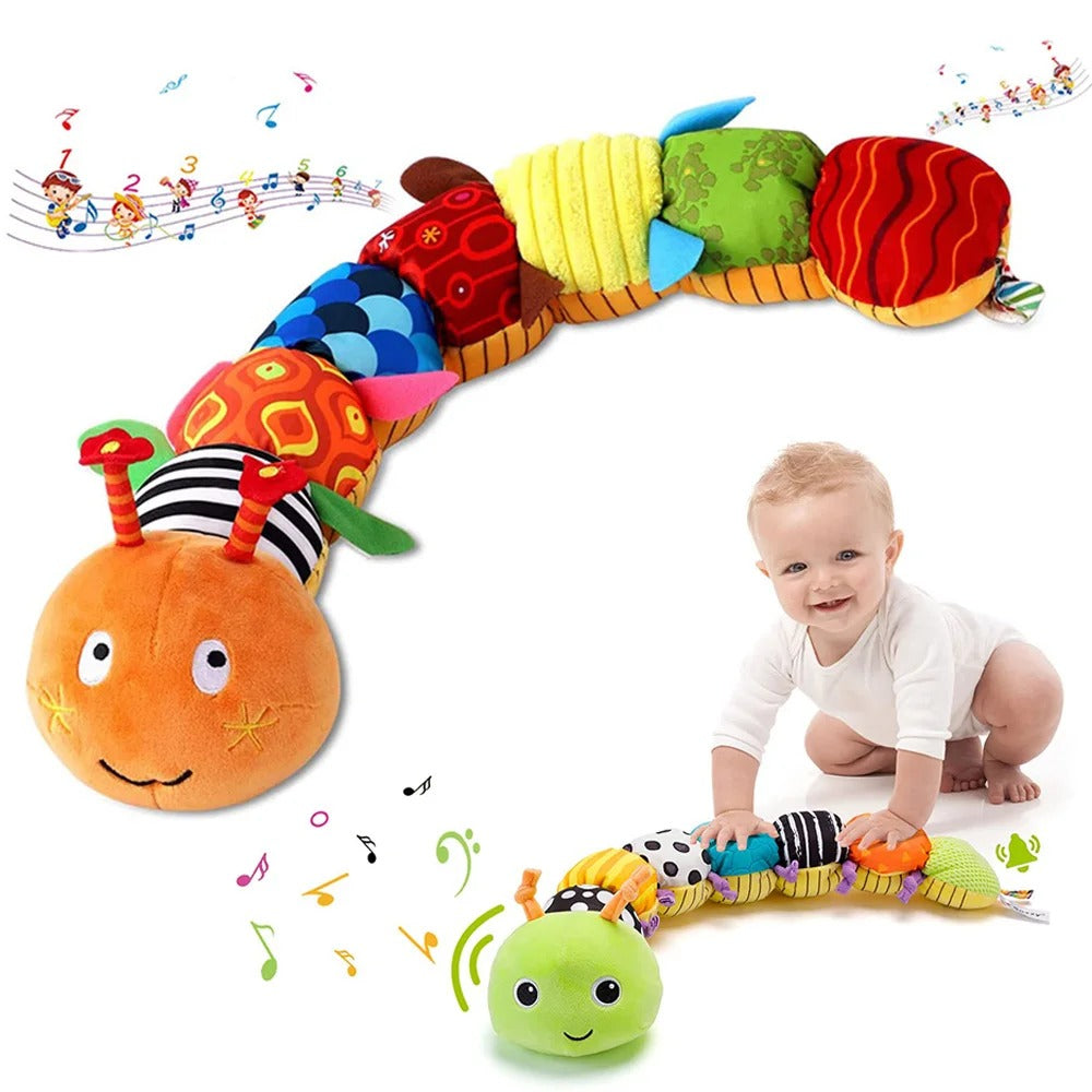Musical Baby Rattle Caterpillar - Soft Plush Educational and Interactive Sensory Toy Musical Baby Rattle Caterpillar - Soft Plush Educational and Interactive Sensory Toy