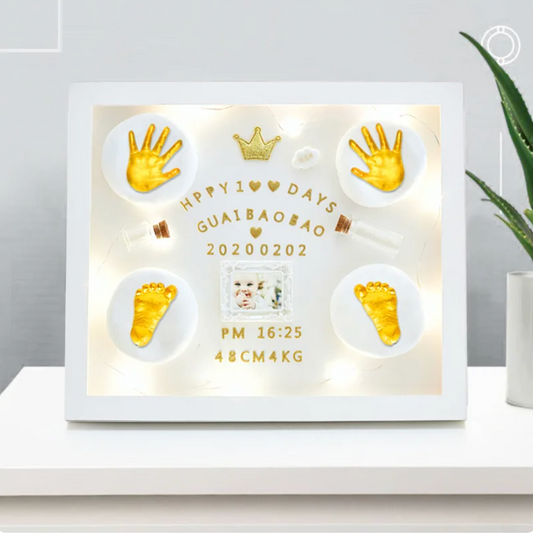 DIY 3D Baby Hand and Foot Print Plaster Mold Kit