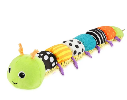 Musical Baby Rattle Caterpillar - Soft Plush Educational and Interactive Sensory Toy