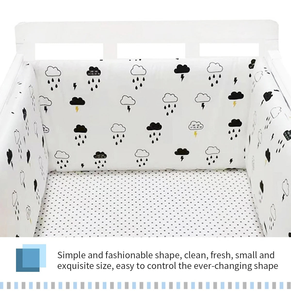 Baby Bumper Chichonera Crib Cot Protector Infant Cotton Children's Bed Barriers Newborns Around