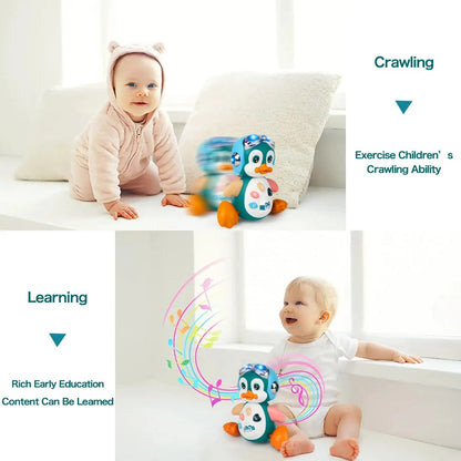 Musical Dancing Penguin - Crawling Toy for Infants