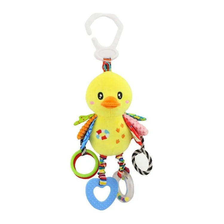 Newborn Animal Rattle Toys - Stroller Bells and Grab Training Dolls