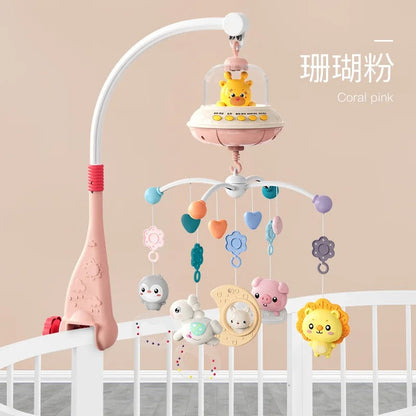 Musical Baby Crib Mobile with Lights & Music Projection – Remote Control Crib Toy for Newborns