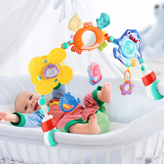 Baby Stroller Activity Arch - Mobile Bouncer and Pram Toys