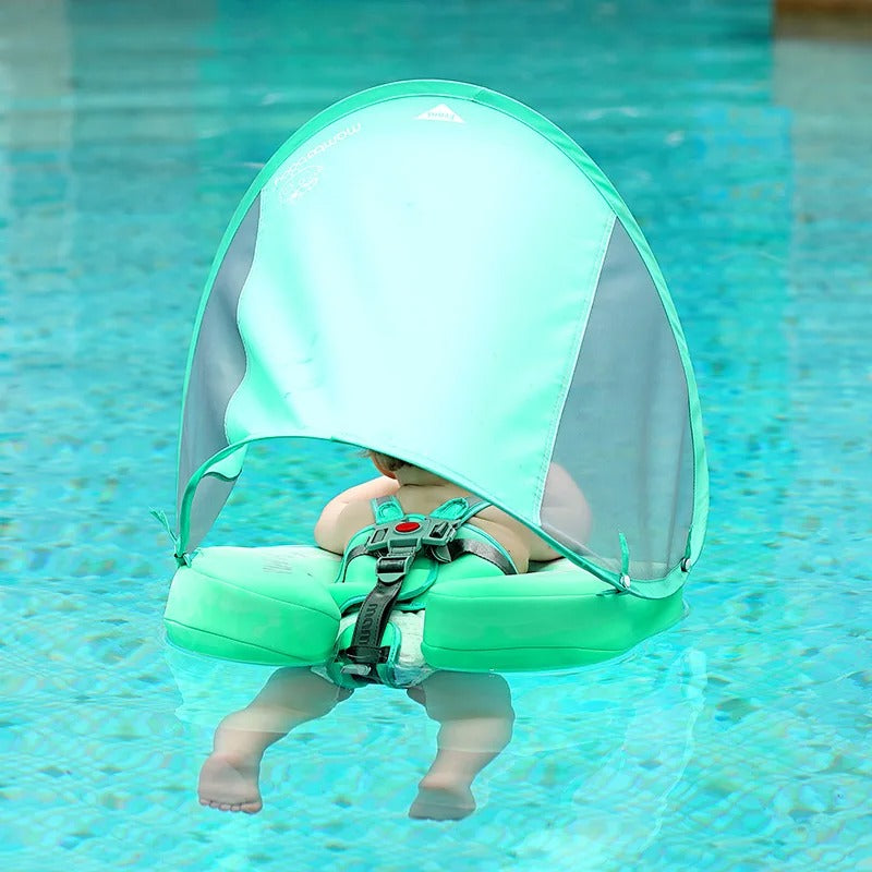 Mambobaby Non-Inflatable Baby Swimming Float Seat - Pool Toy Swimming Ring for Babies